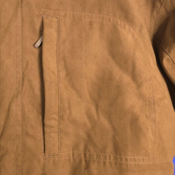 Roundtree & Yorke Outdoors Mens Brown Jacket sz L  leather & Polyester - Picture 5 of 9